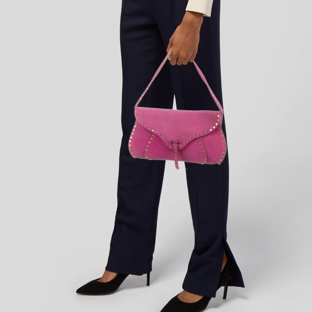 Authentic CÈLINE Poulbot Studded Shoulder Bag (CE00/24)